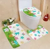 spring summer gnomes shower curtains 180*180cm polyester waterproof shower curtain with plastic hooks for bathroom decor