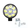 9 barra de luz led 4 Polegada 27w vagens ponto quadrado combo offroad luzes de trabalho condução para caminhão captador jeep suv atv utv5437177