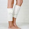 Bownot Leg Warmers 니트 기하학적 발목 짧은 부트 커프스 토퍼 레깅스 여자 여자 가을 겨울 따뜻한 느슨한 스타킹 양말 의류 화이트 블랙 윌과 모래