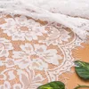 Birthday Party Supplies White Lace Table Runner Wedding Place Layout Home Dining Decoration Tablecloth