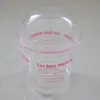 Plast Ice Cream Cup Clear Mousse Cup Sågspånskål med kupol Lid Disposable Dessert Cake Cups Bowl Party Supplies