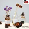 Creatieve Noordse glazen vaas, hydrocultuurvaas, moderne minimalistische gedroogde bloemen, Noordse ornamenten, Home Decoration Vazen Terrarium 210623