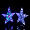 Coversage Christmas Tree Top Star Led String Fairy Lights Cutain LED Kerstmis Kerstmis Decoratie Party Garden Holiday 201006