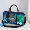 Duffel Bags Luxury Designer Mulheres Handbags Bobge Bolsa Moda Na moda Lantejoula Cool Separação Saco e Molhado Separação