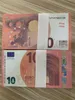 100PCS Set Prank Money Prop Euros Toy Ticket Euro Bill Currency Party Fake Money Children Gift Tickets2689