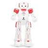 JJRC R12 Robot telecomandato per la prima educazione Giocattolo per bambini, Programmazione d'azione fai-da-te, Canta danza, Luci a LED, Demo automatica, Regali di Natale, USEU