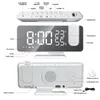 Timers 1 st led digitale wekker Watch Tabel Elektronische desktopklokken USB Wake Up FM Radio Time Projector Snooze Functie 2