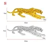 新しいモダンな抽象ゴールドパンサー彫刻幾何学的なヒョウ像野生動物装飾オブジェクトギフトクラフト装飾アクセサリー家具