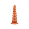 NXY Dildos Anal Brinquedos Apontados Pagoda Backyard Três Pedaço Set para Homens e Mulheres Masturbação Soft Silicone Chrysanthemum Divertido Expansão Plug Produtos Adultos 0225