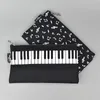 Blyertspåsar 1 st kawaii musikfodral piano tangentbord stora kapacitet fyrkantig duk påse påse student stationer stationer kontorsskola gåvor