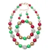 Brincos colar de pacote de natal uddein Conjunto de presentes de pulseira para mulheres festas de joias vintage bibre