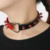 Goth Punk Spike Rivet Choker Collare 여성용 목걸이 스플릿 스플릿 코스프레 록 chokers 고딕 양식의 액세서리