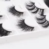 20 ~ 22mm 3D Mink rzęsy Dramtyczny Gruby Puszysty Fałszywy Rzęs Ręcznie Ręczne Fake Lashes Extension Cruelty Free Makeup Tool