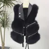 Autunno Inverno Moda Cappotto in pelliccia sintetica Vita da donna Giacca da donna Gilet Soffice Tinta unita per donna 210531