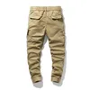 Winter Cargo Pants Män Outdoor Jogger Overaller Höst Taktisk Militär Pant Casual Sweatpant Men 100% Bomull Byxor 210709