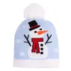 Juldekorationer Merry For Home Santa Snowman Sticked Hat Winter Kids 2022 Year Ornament Festival Party Products