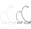 Bougeoir H33cm spirale bas ornement présentoir fer suspendu support de support pour plante noël chandelier maison H23cm DHT20