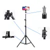 Statief voor mobiele telefoon houder verstelbare stand selfie stick met externe fotografie fotokit voor camera GoPro ring licht NE083