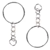 10/20/40/60Pcs Stainless Key Chains Alloy Circle DIY Keyrings Jewelry Keychain 25mm Making Jewelry Accessories G1019