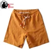 Summer Men Casual Short Male Cotton Linen Plus Size XXX 5XL 6XL 7XL Breeches Shorts Drawstring Elastic Waist Bermuda 210518