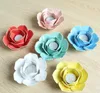 Ceramic Lotus Flower Tealight Holder Handmade Flower Shape Candle Holder For Wedding Home Pink White Yellow Blue Cyan Wholesale