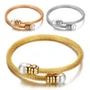 bracelets d'or de perle