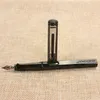 Penne stilografiche 1 pezzi di marca e di alta qualità Jinhao penna nera argento medio pennino pennino O0B3 Po X0H2