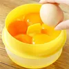Separatore di uova, filtro per tuorlo d'uovo, gadget ecologici, conveniente, in plastica, per setacciare rapidamente il tuorlo bianco, modello separato rapido