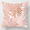 Taie d'oreiller variété de Polyester rose peau de pêche housse de coussin canapé taie d'oreiller en peluche décor à la maison carré de haute qualité 272u