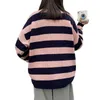 Erkek Sweaters Stripe Sweater Erkekler Pullover Sonbahar Kış Nötr Trend Yüksek Yakalı Günlük Kategori Erkek Giyim Zamanı Sınırlı
