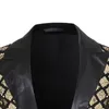 Chaqueta de traje a cuadros con lentejuelas plateadas para Hombre, chaqueta ajustada con un botón para Hombre, DJ, Club, escenario, cantante, Hombre