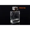 3 unids/lote, botella de Spray de Perfume de vidrio de alta calidad de 100ml, botellas de embalaje de cosméticos recargables transparentes vacías con cuello de tornillo