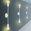 Rétro fer industriel double tête LED applique murale lampe de chevet appliques murales pour salon chambre bar allée éclairage décor E27 210724