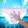 Underpants Mens Underwear Seamless Briefs Summer Men039s Ice Transparent Low Waist Sexy Panties Gay Silkly Pants4364471