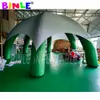 Grünes und graues 8-Meter-aufblasbares Spinnenzelt, bewegliche Ausstellungszelte für Veranstaltungen im Freien