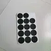 Groothandel ronde zwarte rubberen coaster pad zelfklevende cup onderste stickers voor 15oz 20oz 30oz tumblers beschermende antislip pads