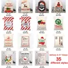 2021 Vintage Linen Sacks 35 STYLES Christmas Gift Bags Drawstring Bag With Reindeers Claus-Bag for Santa Sack kids