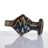 Farbiges Glas, 27 mm, Bubbler, Vergaserkappe, Blitzmuster, Raucherzubehör für Quarz-Banger-Nägel, Wasserpfeifen, Bongs, Dab-Rig