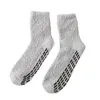Heren sokken mannen vrouwen winter gezellige fuzzy slipper eenvoudige effen kleur antislip grip warme pluizige pluche vloer crew kousen