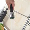 ShbShimy Chrome Draaibare Keukenkraan Trekkeuken Spray Dual Spray Dual Handle Single Hole en Cold Mixer Taps 210724