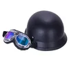 german helmet with goggles