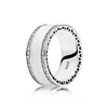 Designer Smycken 925 Silver Wedding Ring Bead Pit Pandora Magnolia Open Dove Ägg Emalj Ring Smycken Kubiska Diamanter Europeisk stil Ringar Födelsedag damtoalett