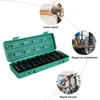 Professionellt handverktyg sätter 10st Elektrisk skiftnyckel Skruvmejsel Hex Socket Head Sats Adapter Hylsa Set för Impact Drill