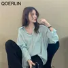 Long Solid Shirt Women Casual Pink Sleeve Pocket Button Up Collared Top Clothes Fashion Yellow Tops Blouse 210601