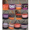 Halloween Candy Basketzak Polka Dot Handtas Opbergzakken Plaats Eieren Opslag Sacks Print Bucket Bags Desk Manden Gift Tassen XVT0314