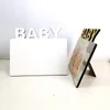 Sublimation Blank Photo Frame Ornaments DIY Heat Transfer Album Desktop Decoration Baby Birthday Full Moon Gift 180*150*5MM GCE13807