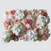 Decorative Flowers & Wreaths 3D Artificial Wall And Fake Flower Use Ivory Pink Rose For Wedding Background Decoration