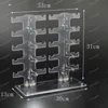 10pairs PVC Sunglasses display stand Detachable glasses storage rack transparent plastic sunglass for shop