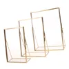 アンティークブラスガラス写真POフレームハンギングスタンディングガラスメタルピクチャーホーム装飾用レトロポートレートh11107177536