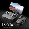 LSRC LSXT6 Mini WiFi FPV with 4K1080P HD Dual Camera Drones Altitude Hold Mode Foldable RC Drone Quadcopter RTF Drone2833535